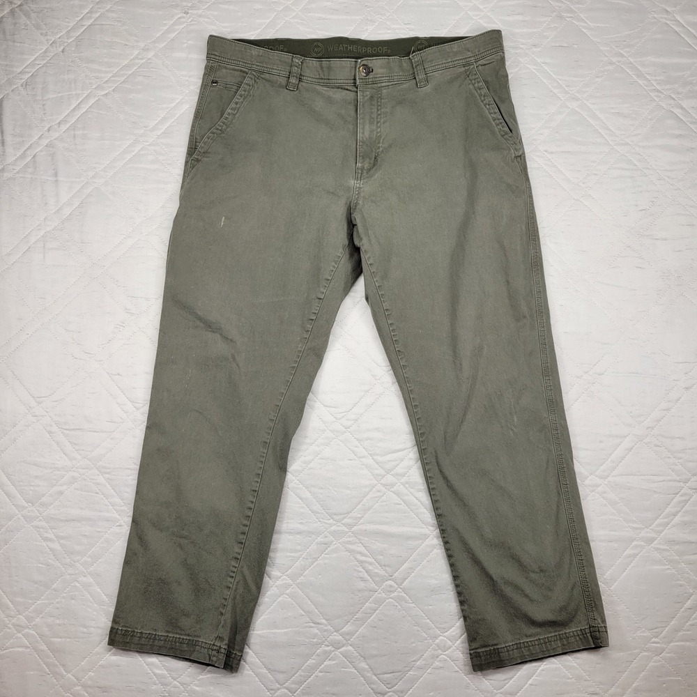 WeatherProof Vintage green‎ work pants men's 38X28